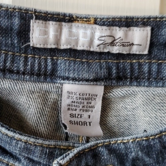 CHICO'S PLATINUM BOOTCUT JEANS SIZE 1 SHORT (WOMEN'S SIZE 8) - Picture 4 of 6